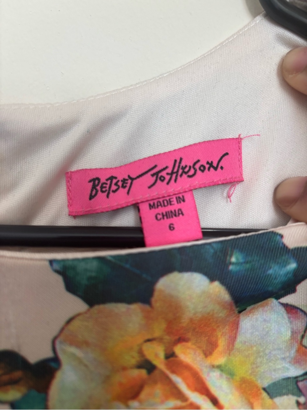Betsey Johnson Floral Sheath Midi Dress Size 6 Multicolor - Picture 6 of 10